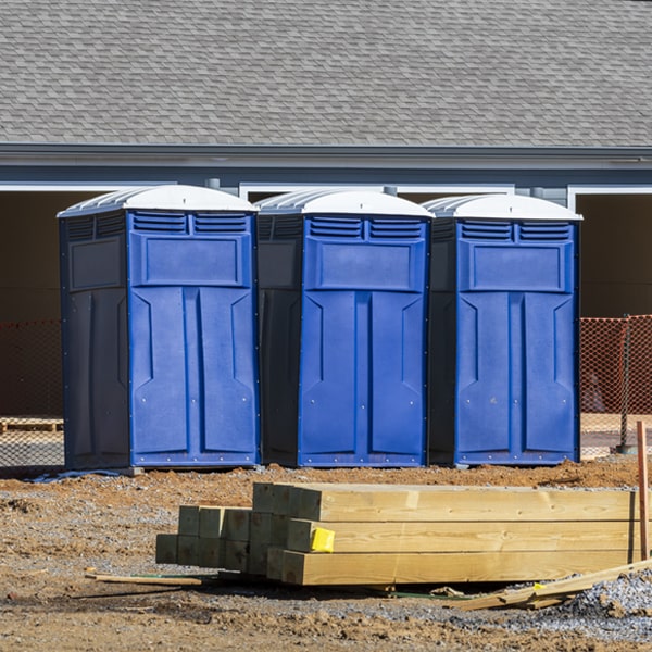how often are the porta potties cleaned and serviced during a rental period in Pompeys Pillar Montana